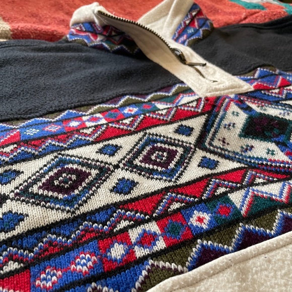 Vintage Bolo Spirit Half Zip Sweater Southwestern - Picture 6 of 6